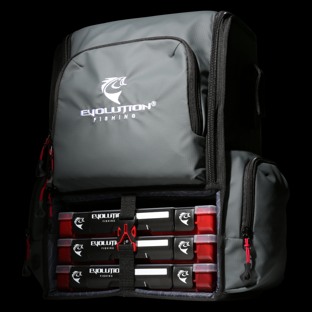 Tackle Backpack Evolution Fishing Largemouth 3.0 Tackle Backpack Evolution Fishing Largemouth 3.0 Backpack | Modular Tackle Storage