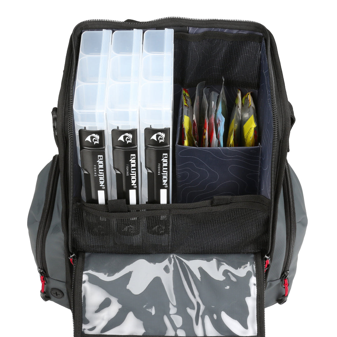 Tackle Backpack Evolution Fishing Largemouth 3.0 Tackle Backpack Evolution Fishing Largemouth 3.0 Backpack | Modular Tackle Storage