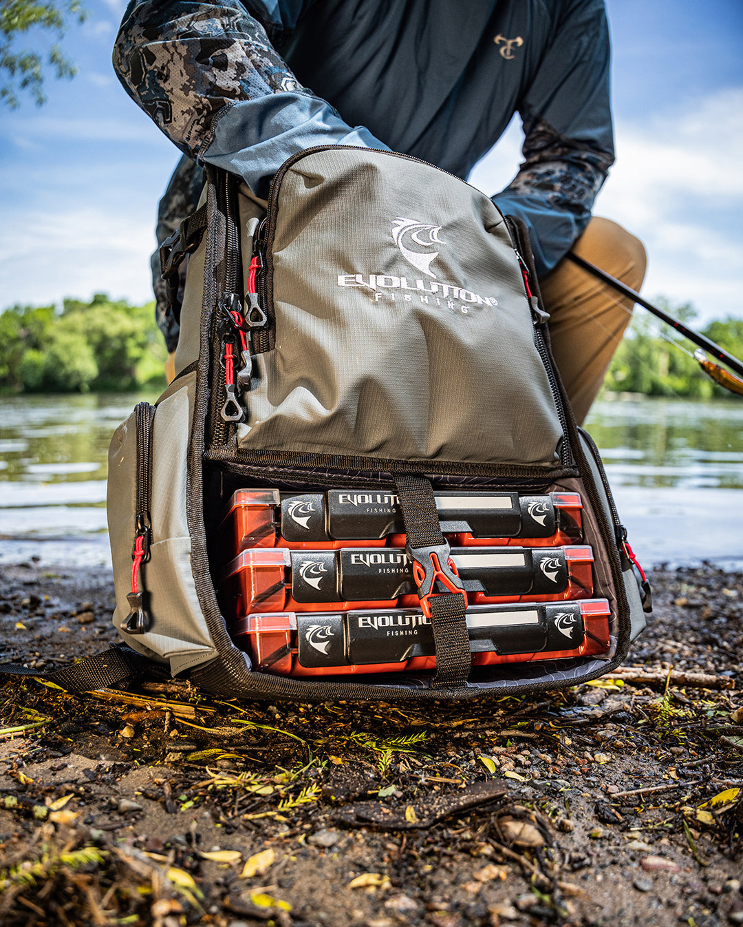 Evolution Fishing Largemouth 3.0 Tackle Backpack