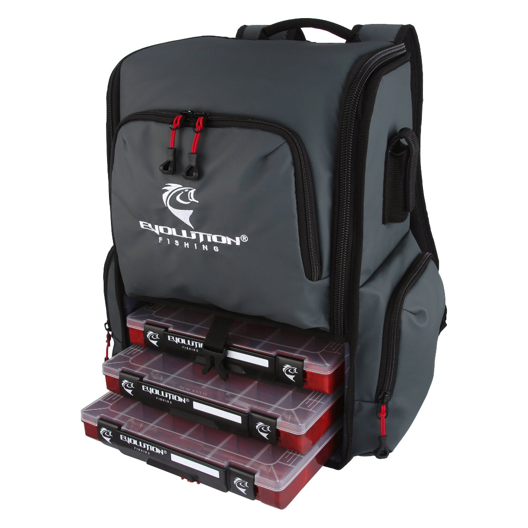 Modular fishing backpack with pop-out storage dividers