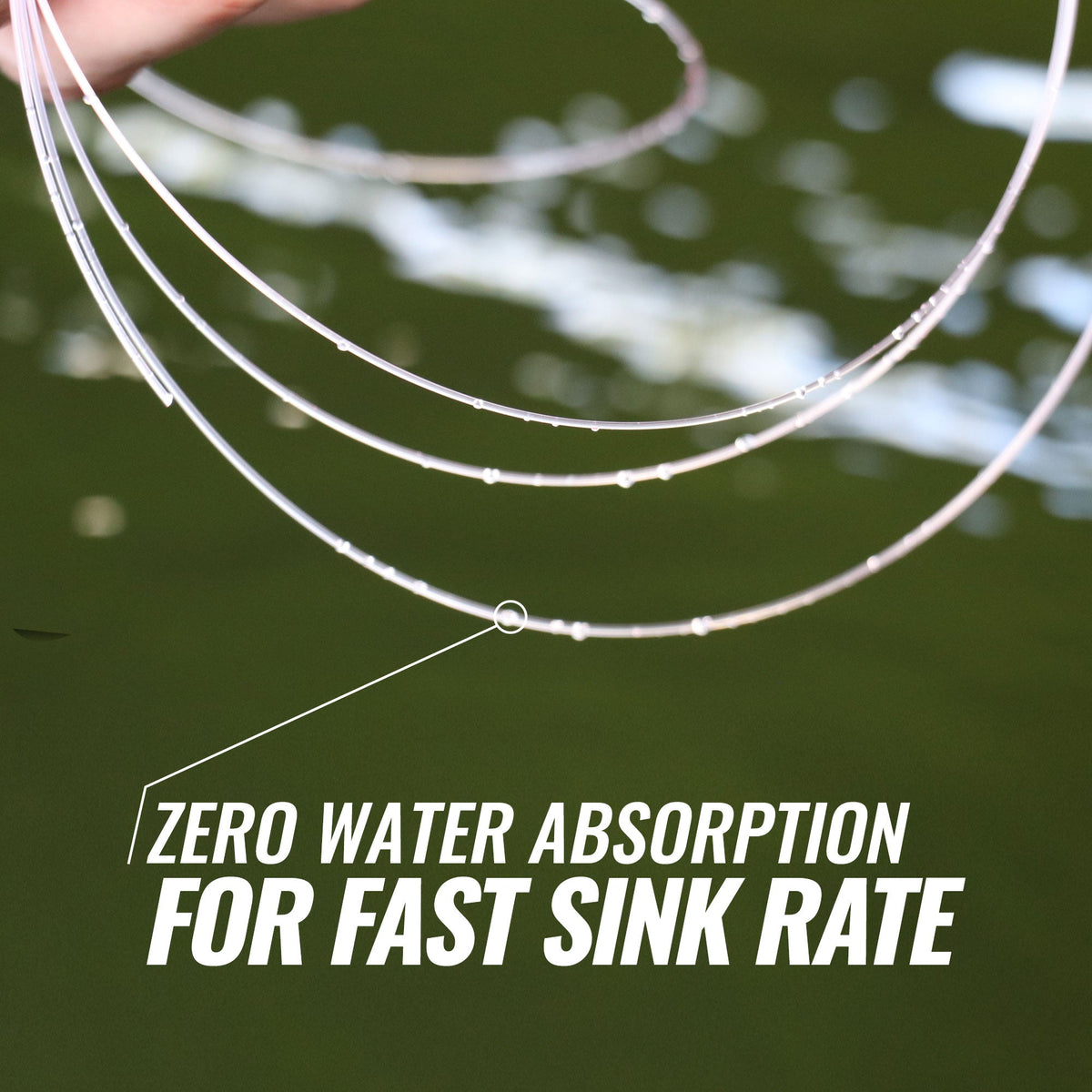 Fishing leader spool Beyond Fluorocarbon 100 percent pure fluorocarbon material