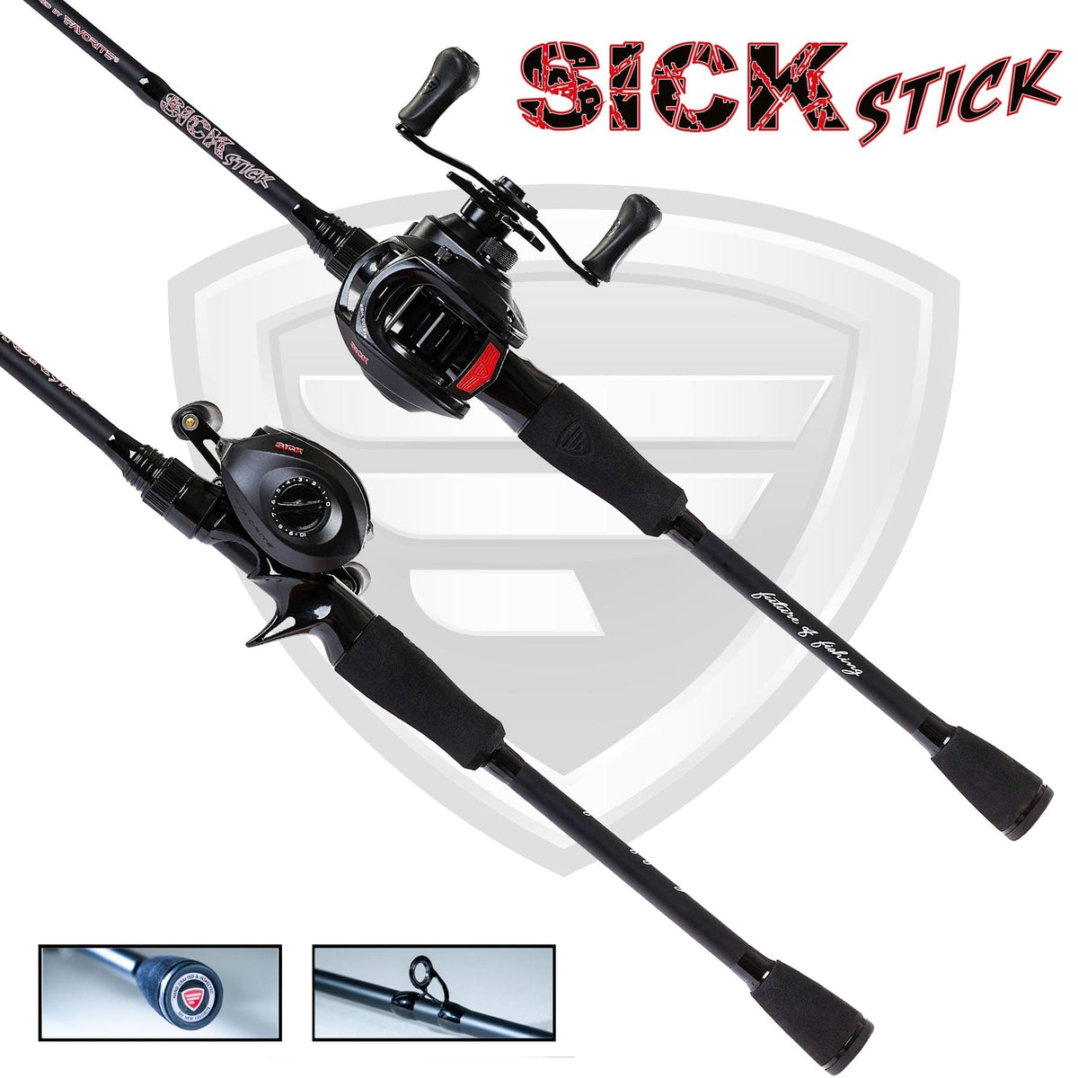 Casting Combo Favorite Fishing 7'2" Sick Stick Casting Combo, Medium-Heavy Sick Stick 7'2" MH Casting Combo – Pescador Fishing Supply
