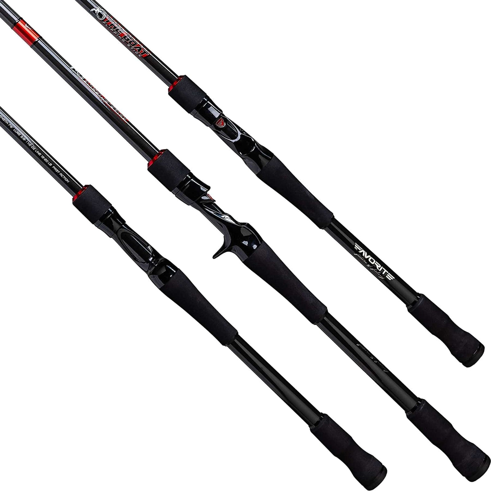 Baitcasting Fishing Rods Favorite Fishing Andy Morgan Pro Battle Flipping Rod – Signature Series Casting: 7'6" Heavy 1 piece Andy Morgan Pro Battle Flipping Rod – Pescador Fishing Supply 
