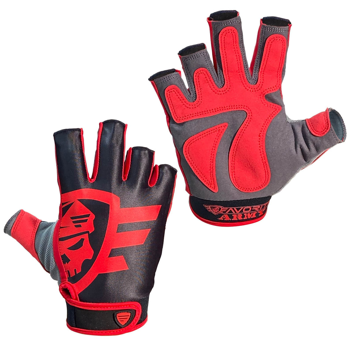 Apparel &amp; Accessories Favorite Fishing Gloves Army Red Favorite Fishing Gloves - Pescador Fishing Supply