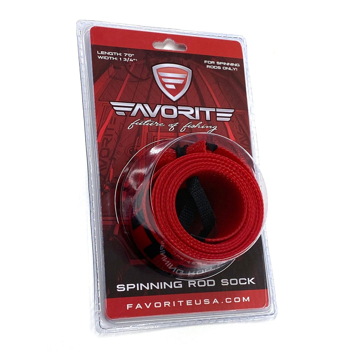 Rod Socks Favorite Fishing Rod Sock – New Style 7&#39;0&quot; Spinning / Red Favorite Fishing Rod Sock – New Style – Pescador Fishing Supply