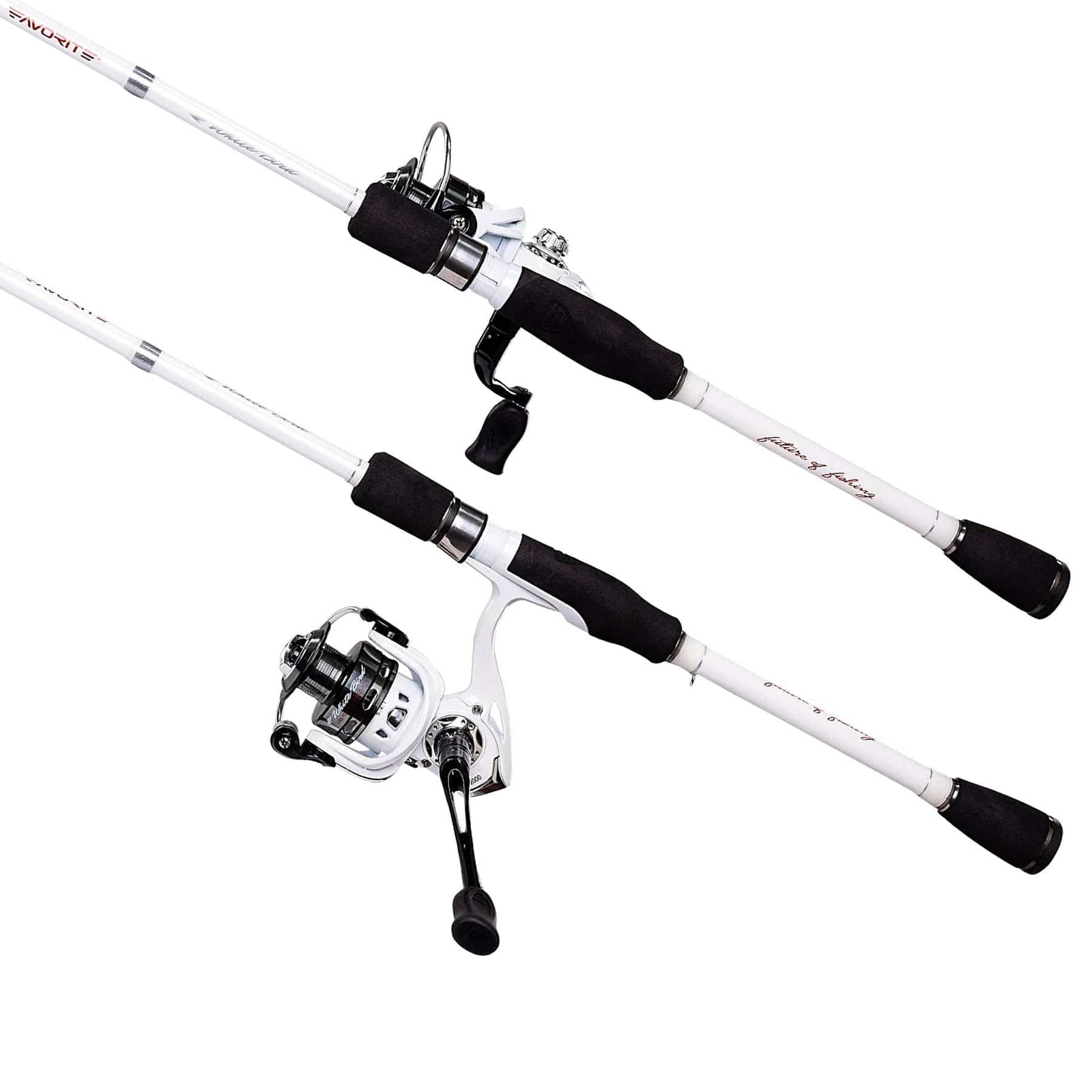 Spinning Combo Favorite Fishing White Bird Spinning Combo, Medium Light 7'3" Medium Light w/ 2000 reel Favorite Fishing White Bird Spinning Combo – Pescador Fishing Supply