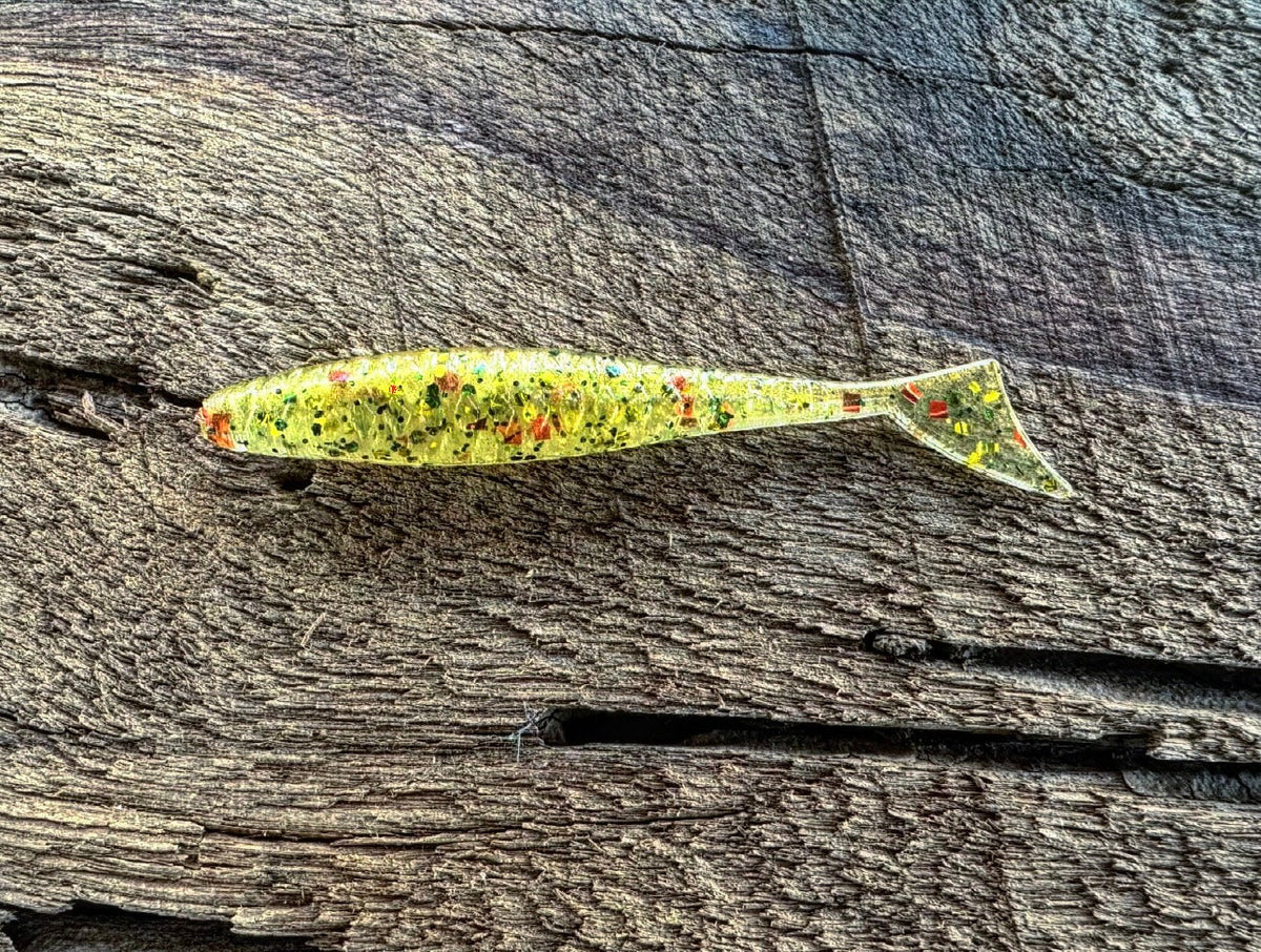 Soft Plastics Fish or Die Bait Co. Dagger XL 4.75" Finesse Minnow American Caesar (Perch) Fish or Die Dagger XL Finesse Minnow – Pescador Fishing Supply