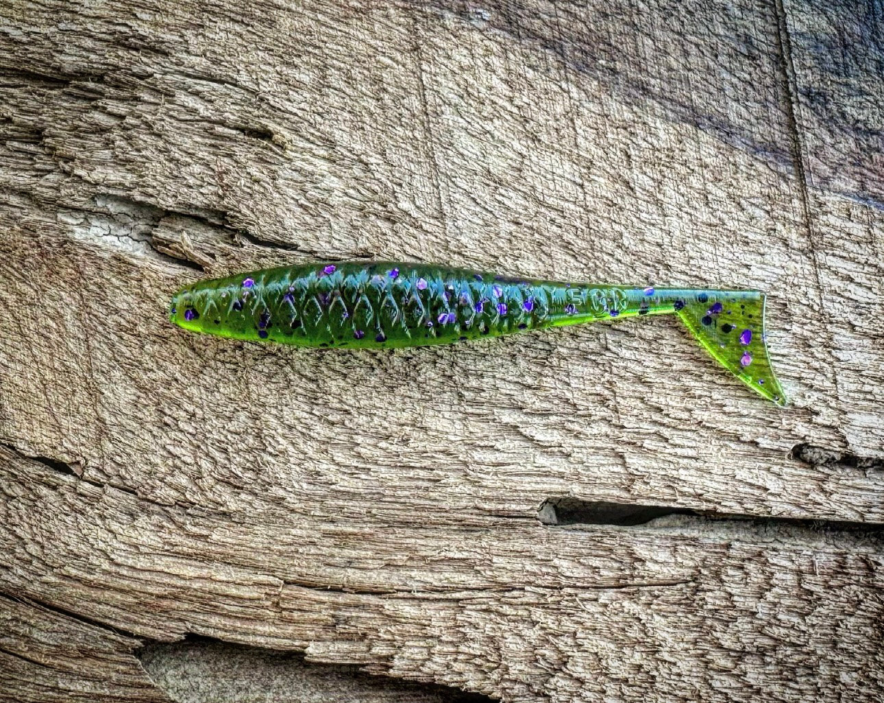 Soft Plastics Fish or Die Bait Co. Dagger XL 4.75" Finesse Minnow Bugle (Green Pumpkin w/ Purple Flake) Fish or Die Dagger XL Finesse Minnow – Pescador Fishing Supply