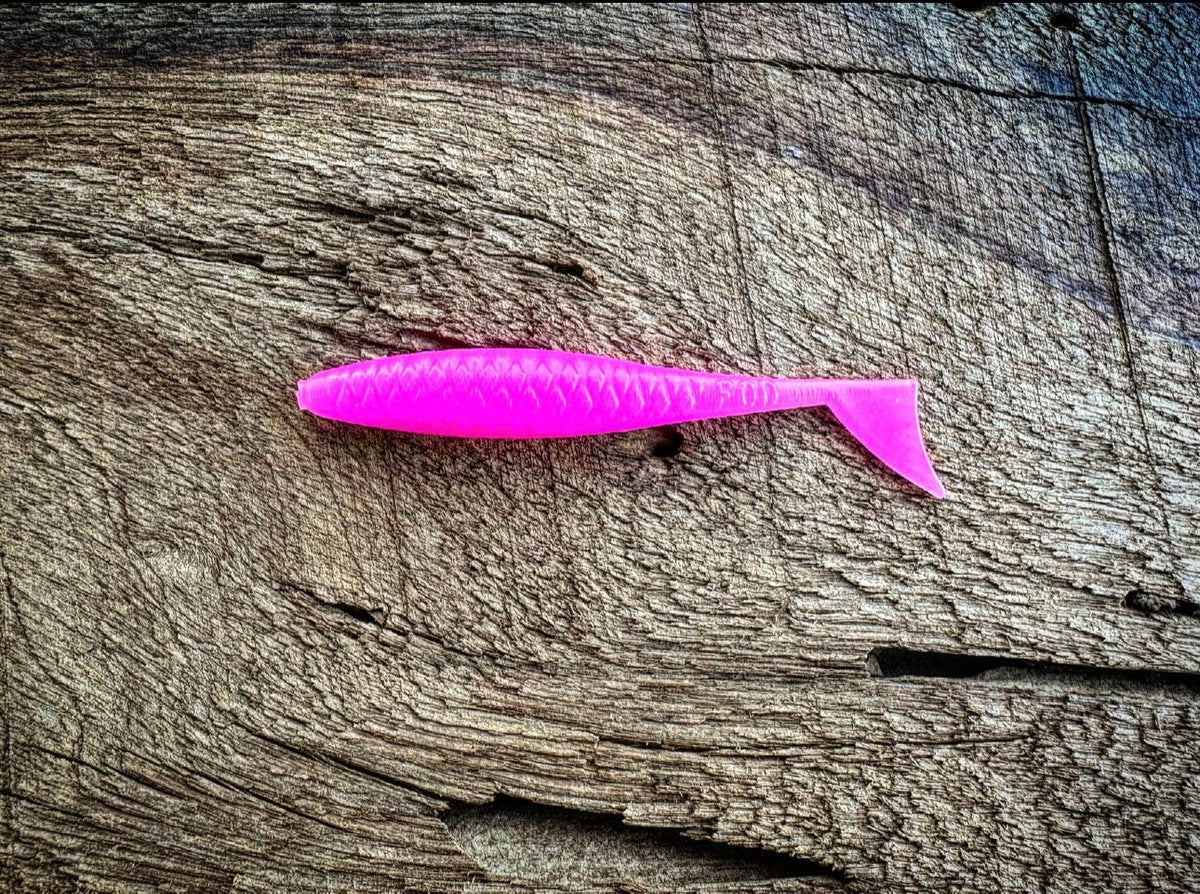 Soft Plastics Fish or Die Bait Co. Dagger XL 4.75" Finesse Minnow Molly Pitcher (Hot Pink) Fish or Die Dagger XL Finesse Minnow – Pescador Fishing Supply