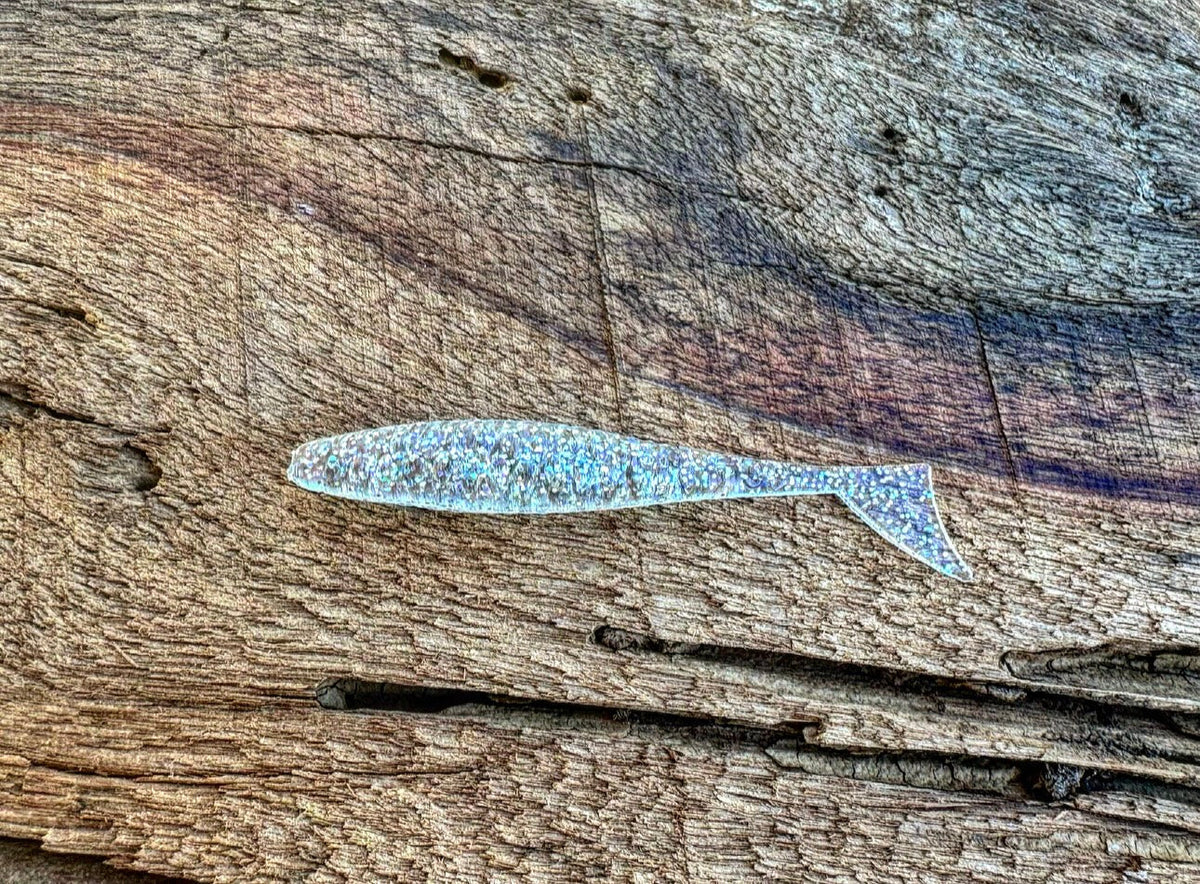 Soft Plastics Fish or Die Bait Co. Dagger XL 4.75" Finesse Minnow Romanov Jewels (Holographic) Fish or Die Dagger XL Finesse Minnow – Pescador Fishing Supply