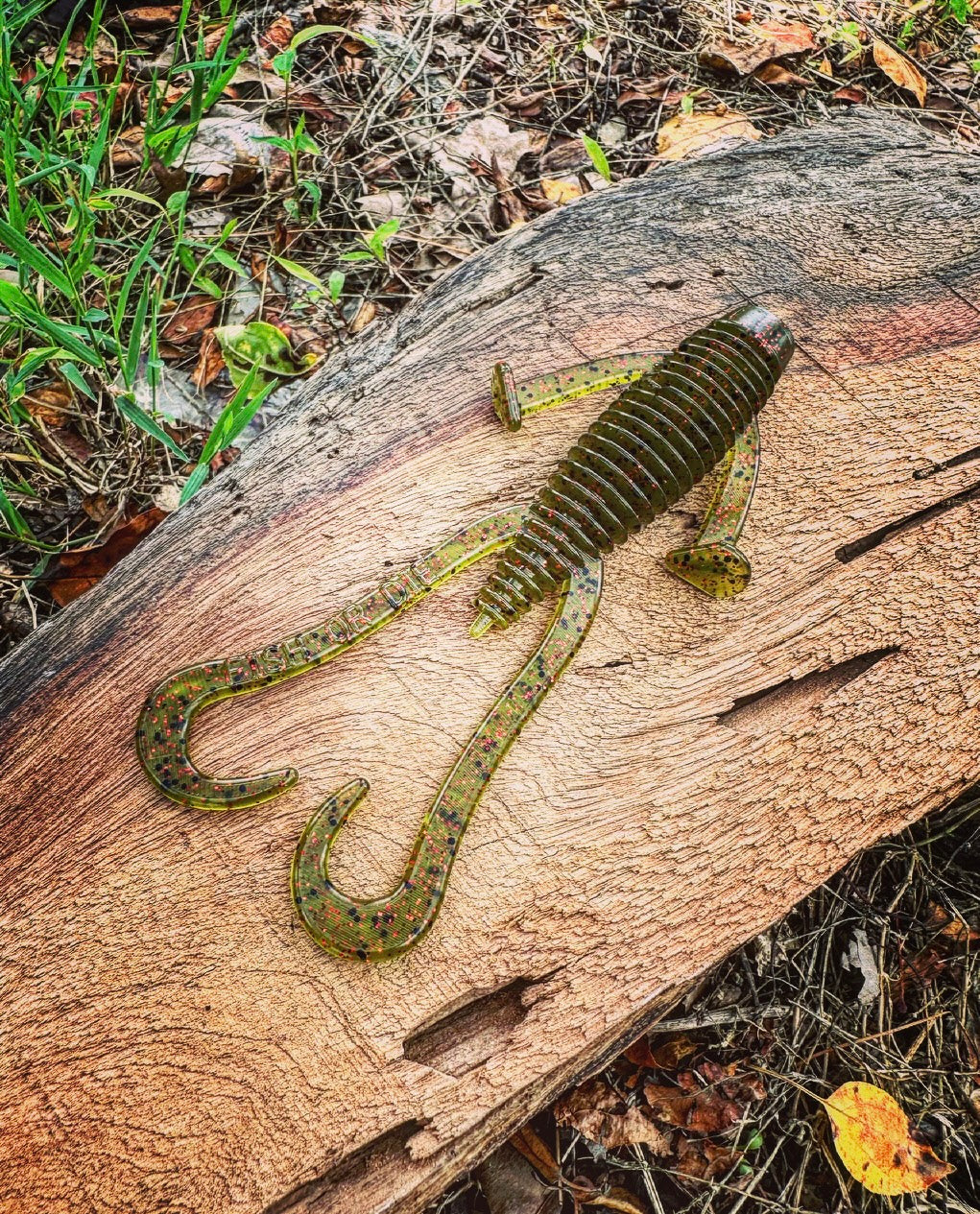 Soft Plastics Fish or Die Bait Co. Howitzer Creature Bait (Flipping/Punching) Liberty Tree (Watermelon w/ Red Flake) Fish or Die Howitzer – 5.5" Creature Bait – Pescador Fishing Supply