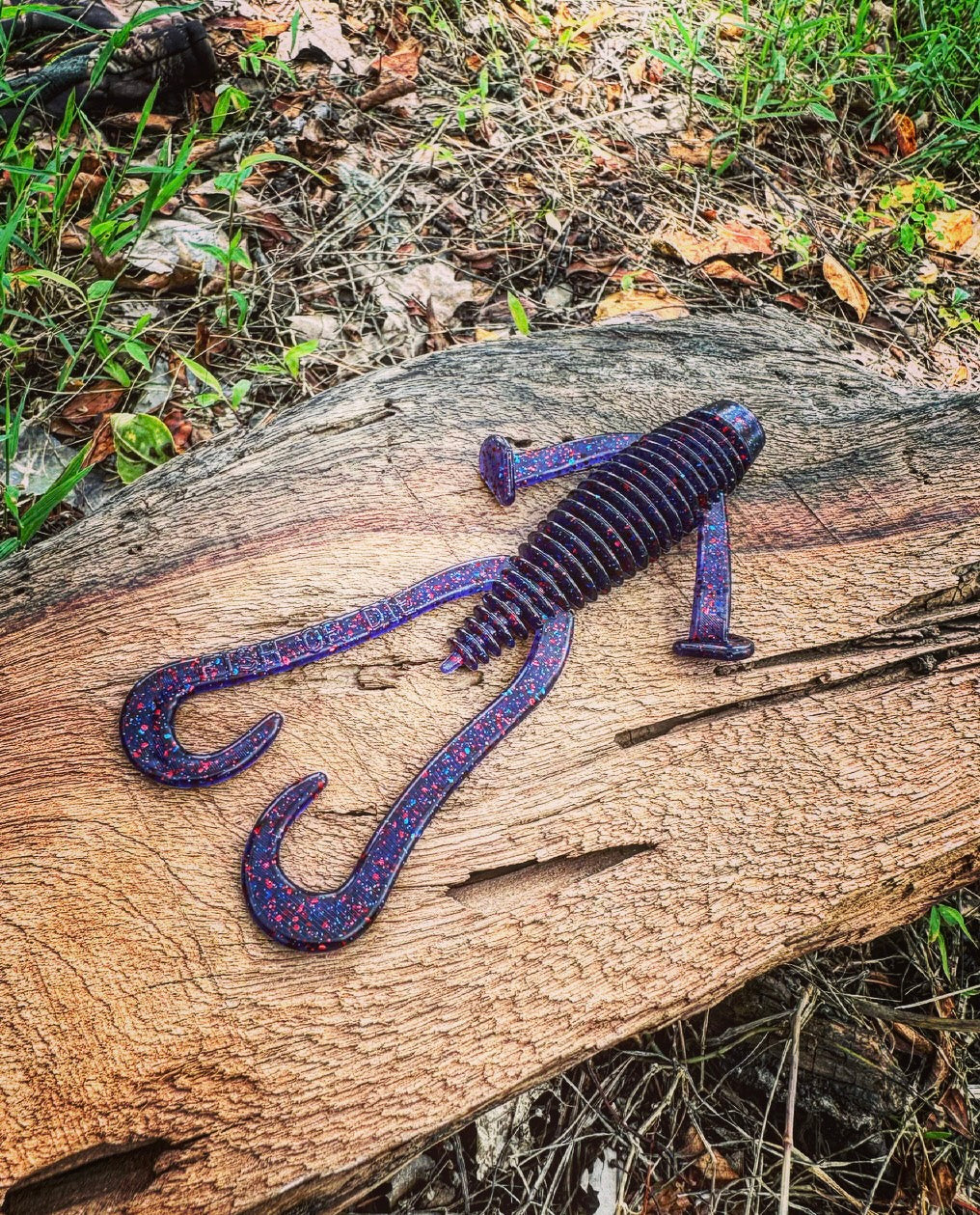 Soft Plastics Fish or Die Bait Co. Howitzer Creature Bait (Flipping/Punching) Philadelphia (Junebug Red) Fish or Die Howitzer – 5.5" Creature Bait – Pescador Fishing Supply