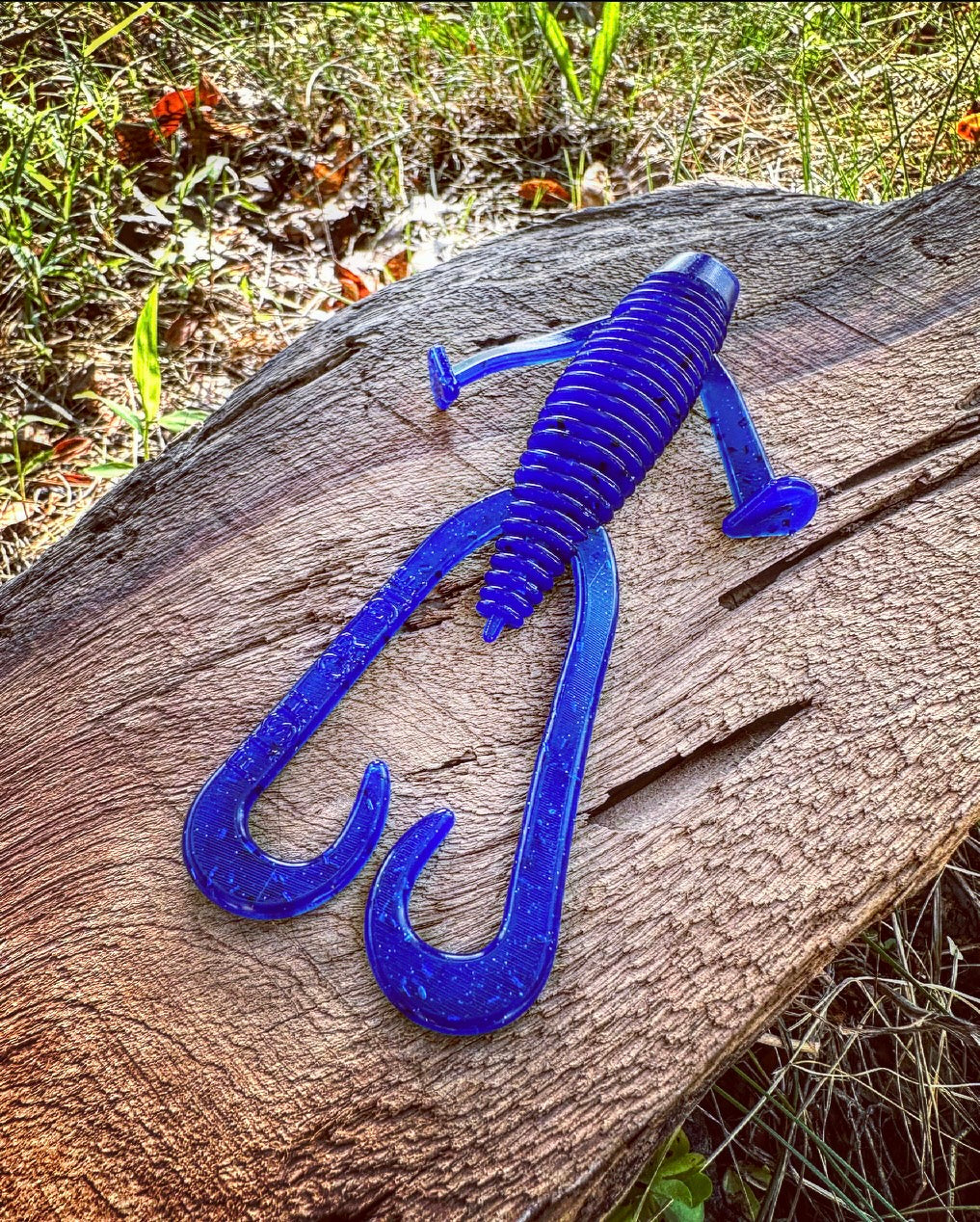 Soft Plastics Fish or Die Bait Co. Howitzer Creature Bait (Flipping/Punching) Tea in the Harbor (Blue w/ Blue Flake) Fish or Die Howitzer – 5.5" Creature Bait – Pescador Fishing Supply