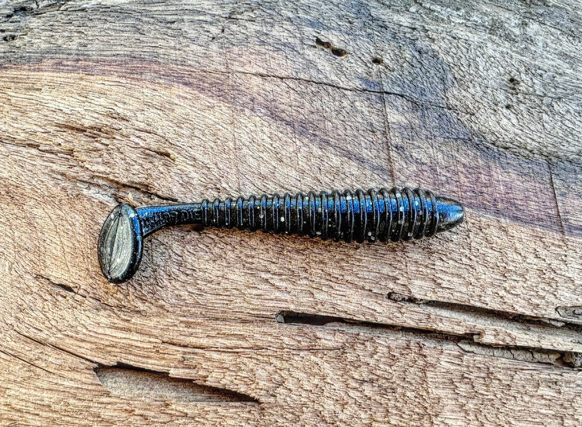 Soft Plastics Fish or Die Bait Co. Minutemen 3.5" Ribbed Swimbait Midnight Ride (2.0) Fish or Die Bait Co. Minutemen 3.5" Swimbait – Pescador Fishing Supply