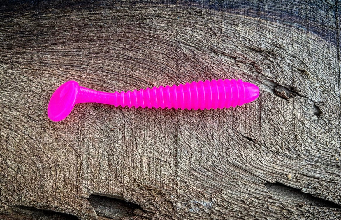Soft Plastics Fish or Die Bait Co. Minutemen 3.5" Ribbed Swimbait Molly Pitcher (Hot Pink) Fish or Die Bait Co. Minutemen 3.5" Swimbait – Pescador Fishing Supply