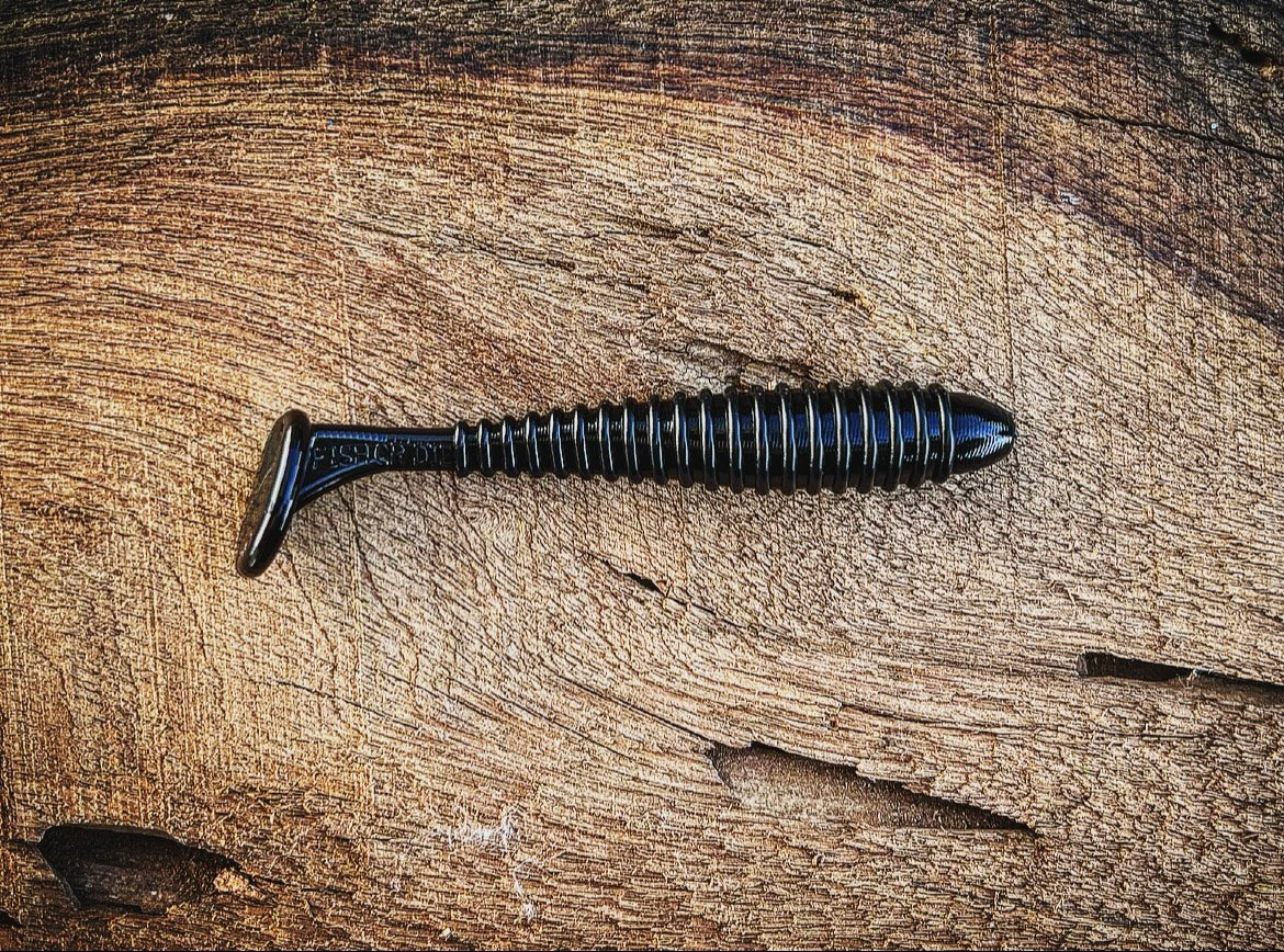 Soft Plastics Fish or Die Bait Co. Minutemen 3.5" Ribbed Swimbait Stamp Act (Black) Fish or Die Bait Co. Minutemen 3.5" Swimbait – Pescador Fishing Supply