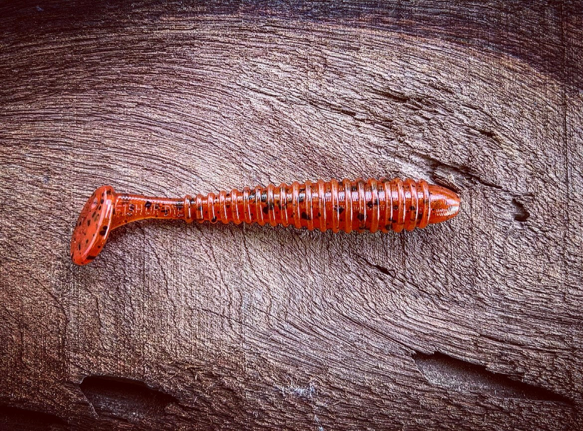 Soft Plastics Fish or Die Bait Co. Minutemen 3.5" Ribbed Swimbait Tribe Oneida (Fire Craw) Fish or Die Bait Co. Minutemen 3.5" Swimbait – Pescador Fishing Supply