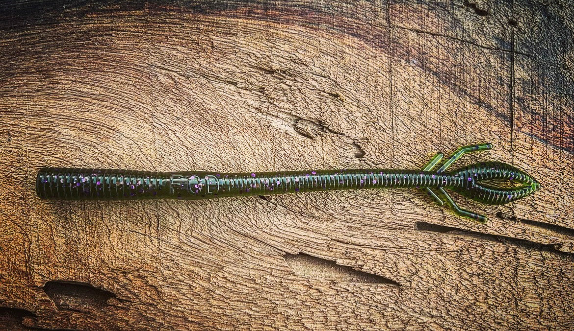 Soft Plastics Fish or Die Bait Co. Musket 6.25" Floating Trick Worm Bugle (Green Pumpkin w/ Purple Flake) Fish or Die Bait Co. Musket 6.25" Worm – Pescador Fishing Supply