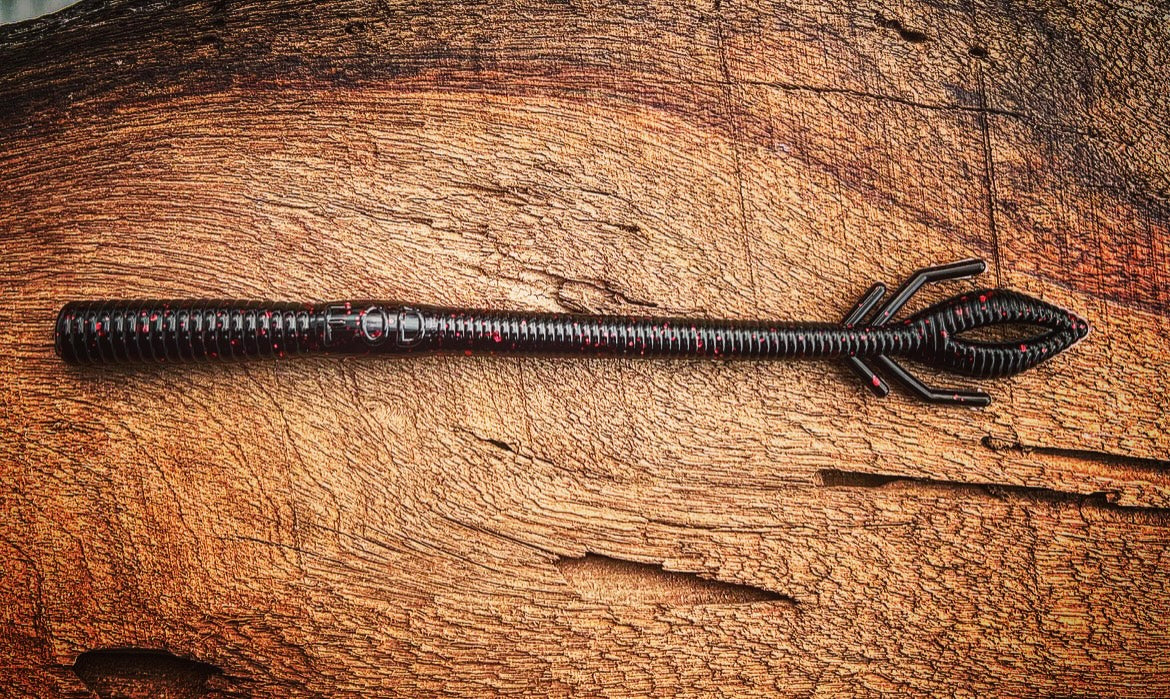 Soft Plastics Fish or Die Bait Co. Musket 6.25" Floating Trick Worm Lobsterback (Black w/ Red Flake) Fish or Die Bait Co. Musket 6.25" Worm – Pescador Fishing Supply