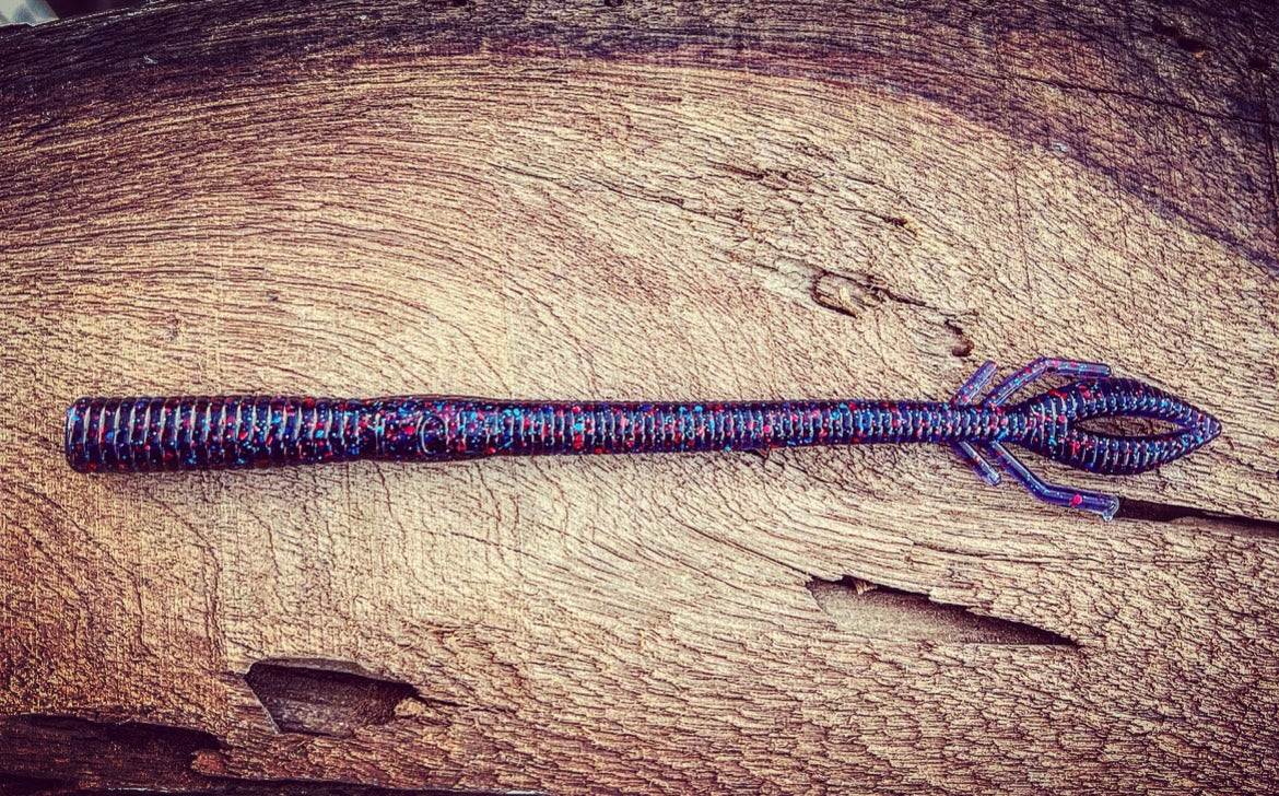 Soft Plastics Fish or Die Bait Co. Musket 6.25" Floating Trick Worm Philadelphia (Junebug Red) Fish or Die Bait Co. Musket 6.25" Worm – Pescador Fishing Supply