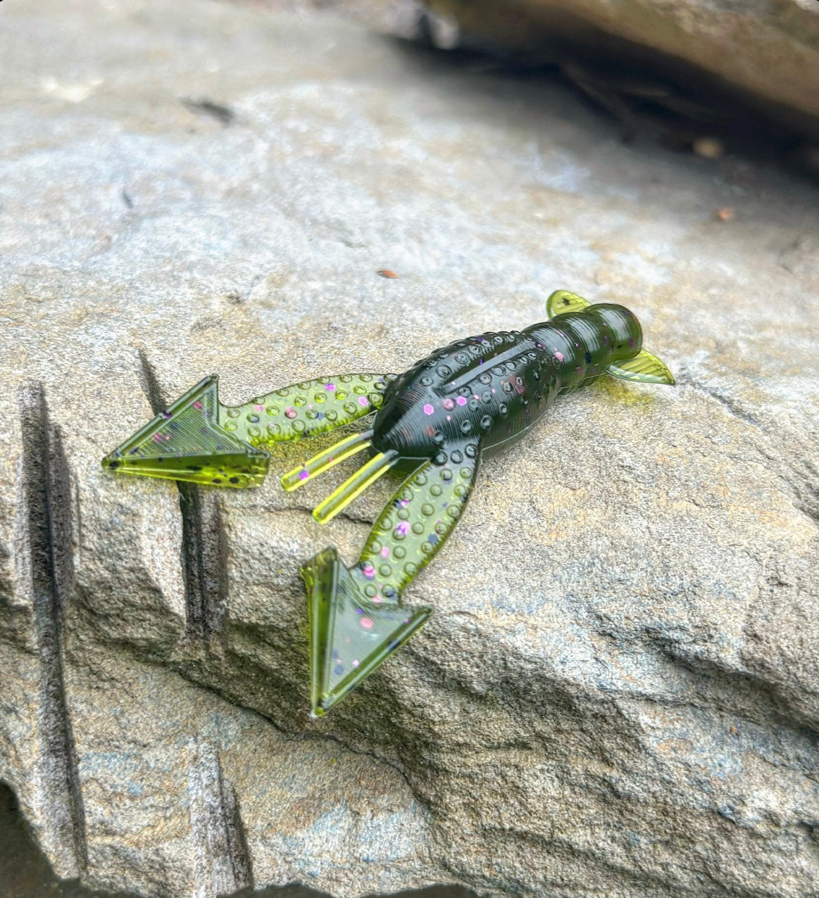 Soft Plastics Fish or Die Bait Co. Patriot Floating-Claw Craw Bugle (Green Pumpkin w/ Purple Flake) Fish or Die Patriot Floating-Claw Craw – Pescador Fishing Supply