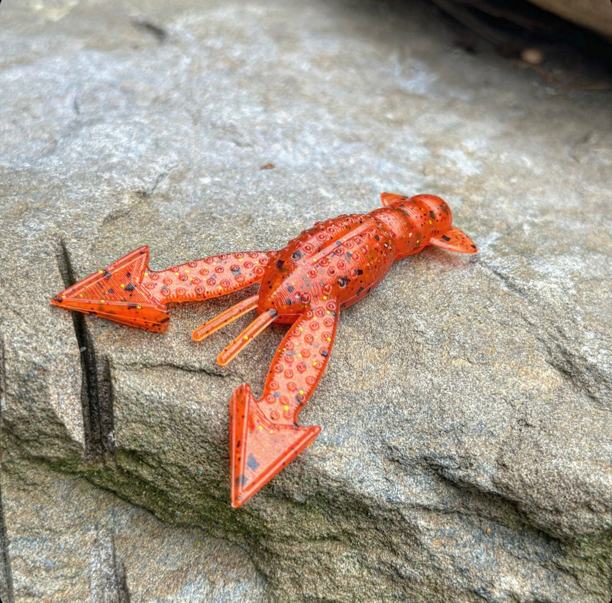 Soft Plastics Fish or Die Bait Co. Patriot Floating-Claw Craw Tribe Oneida (Fire Craw) Fish or Die Patriot Floating-Claw Craw – Pescador Fishing Supply