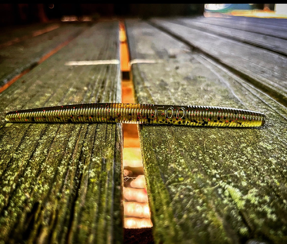 Soft Plastics Fish or Die Bait Co. Ramrods 5" Senko-Style Wacky Worm Liberty Tree (Watermelon w/ Red Flake) / 5” Fish or Die Bait Co. Ramrods 5" Wacky Worm – Pescador Fishing Supply