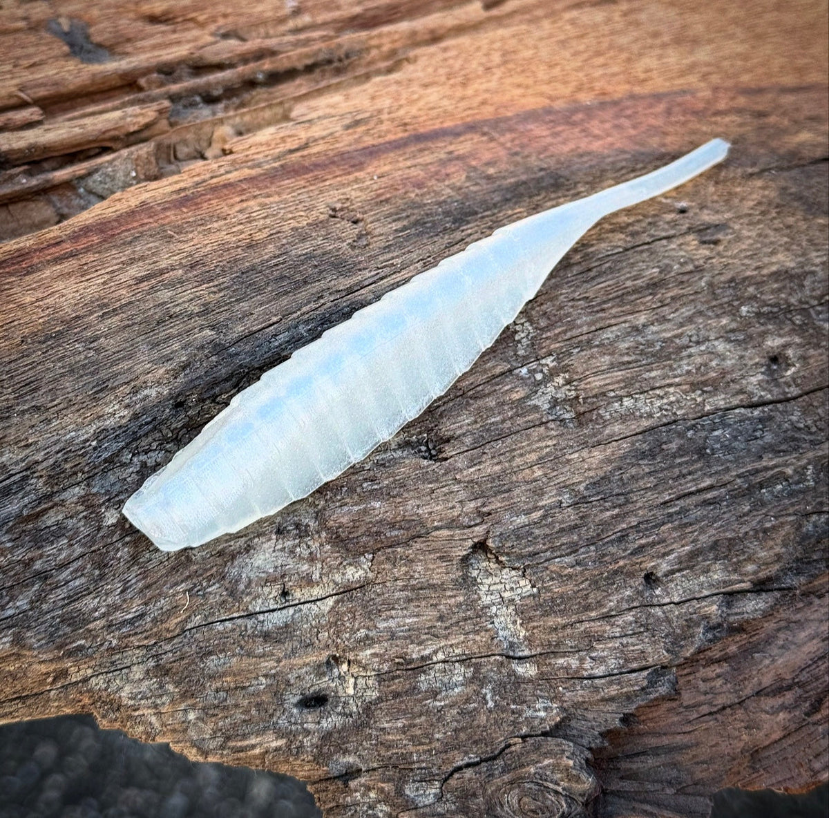 Soft Plastic Fish or Die Bait Co. Shiv Fluke-Style Jerk Minnow Independence (Pearl) / 4.25” Fish or Die Shiv Fluke-Style Jerk Minnow – Pescador Fishing Supply