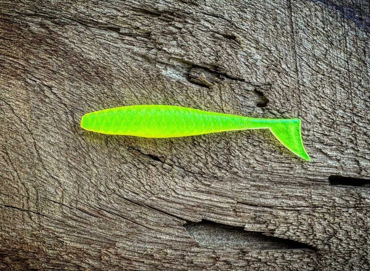 Soft Plastics Fish or Die Bait Co. The Dagger Finesse Minnow 2.5” / Treaty of Paris (Chartreuse) Fish or Die The Dagger – Finesse Minnow – Pescador Fishing Supply