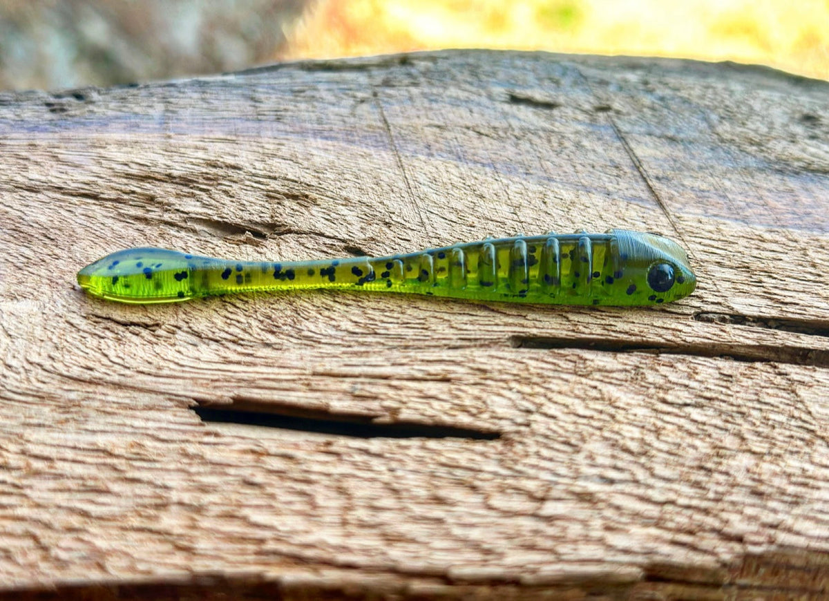 Soft Plastics Fish or Die Bait Co. The Gadsden Drop Shot Minnow Green Dragon (Green Pumpkin) Fish or Die The Gadsden Drop Shot Minnow – Pescador Fishing Supply