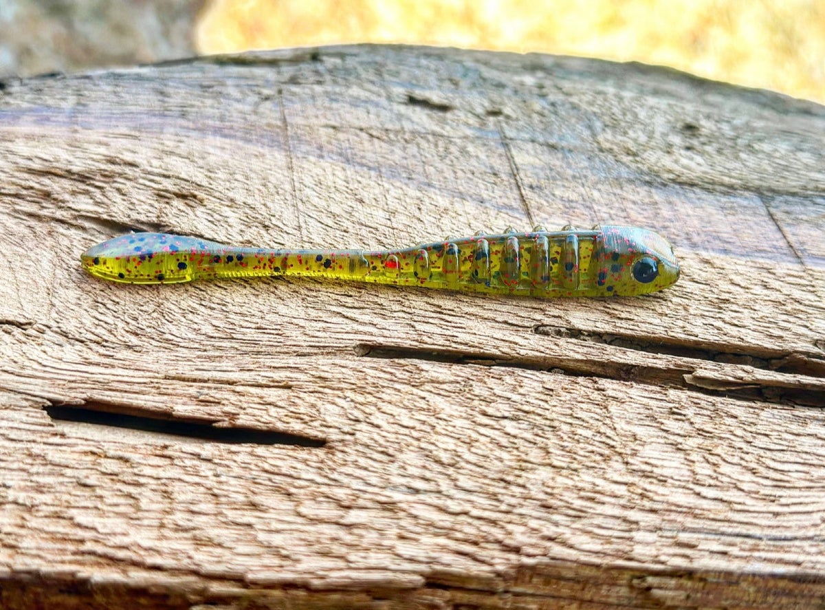 Soft Plastics Fish or Die Bait Co. The Gadsden Drop Shot Minnow Liberty Tree (Watermelon w/ Red Flake) Fish or Die The Gadsden Drop Shot Minnow – Pescador Fishing Supply