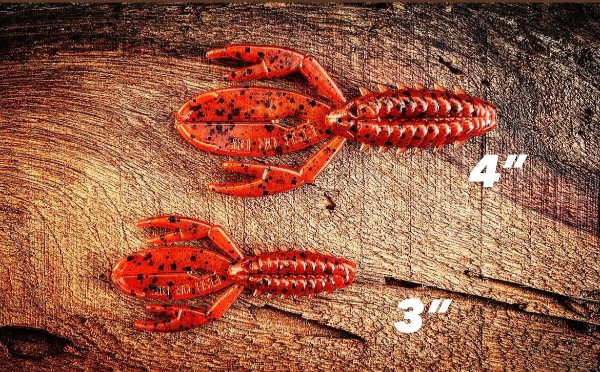 Soft Plastics Fish or Die Bait Co. The Sherman Crawfish / Creature Hybrid Tribe Oneida (Fire Craw) / 3” Fish or Die The Sherman – Creature/Craw Bait – Pescador Fishing Supply