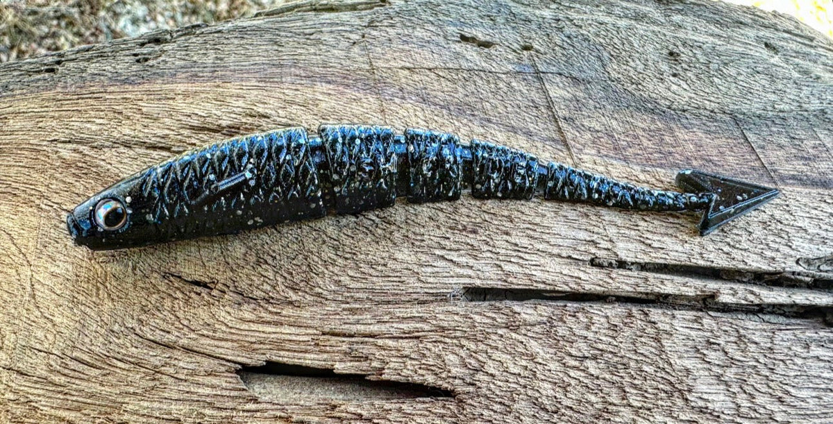 Soft Plastics Fish or Die Bait Co. Warbird Fluke-Style Soft Jerkbait 5.5” / Midnight Ride (2.0) Fish or Die Warbird – Fluke-Style Jerkbait – Pescador Fishing Supply