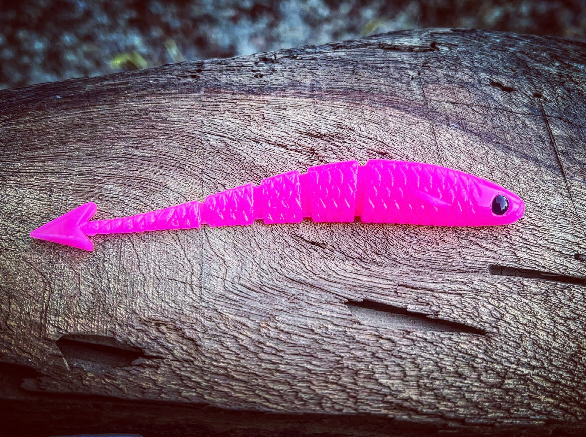 Soft Plastics Fish or Die Bait Co. Warbird Fluke-Style Soft Jerkbait 5.5” / Molly Pitcher (Hot Pink) Fish or Die Warbird – Fluke-Style Jerkbait – Pescador Fishing Supply