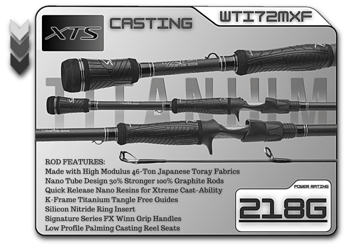 Casting Rod Fish Xtreme 7'2" Medium Extra Fast Casting Rod – Titanium Series Fish Xtreme Titanium Series Casting Rods – Pescador Fishing Supply