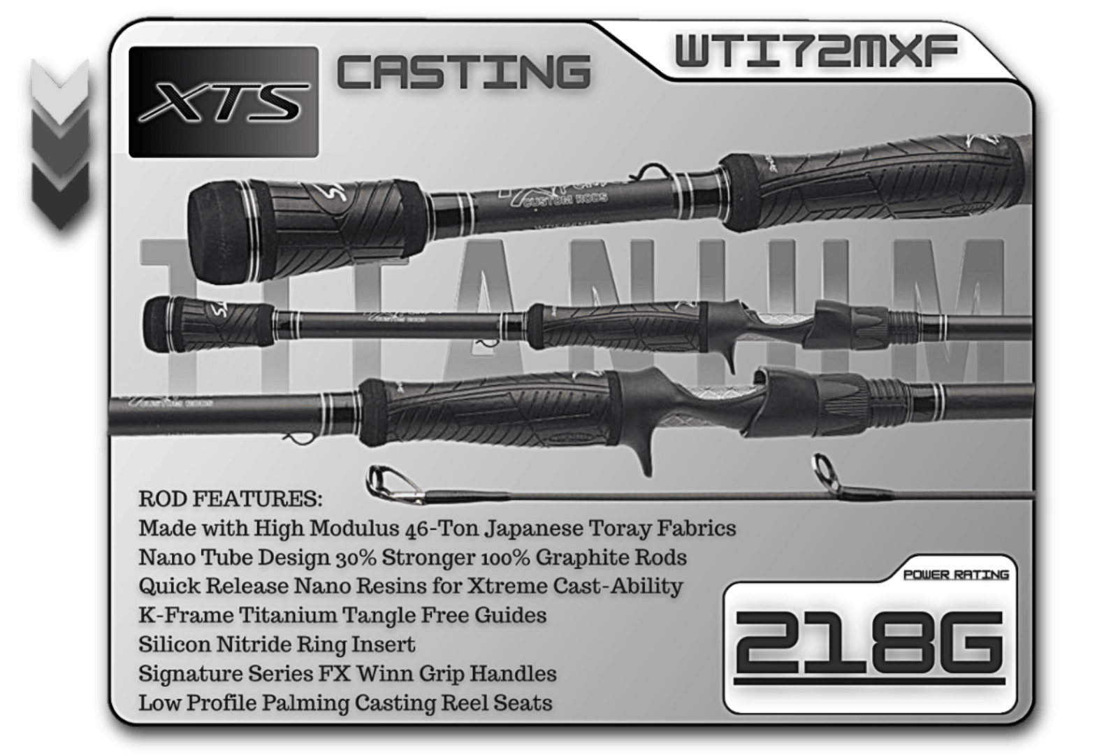 Casting Rod Fish Xtreme 7'2" Medium Extra Fast Casting Rod – Titanium Series Fish Xtreme Titanium Series Casting Rods – Pescador Fishing Supply
