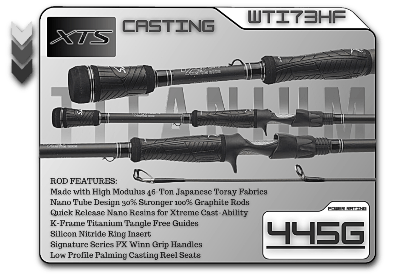 Casting Rod Fish Xtreme 7'3" Heavy Fast Casting Rod – Titanium Series Fish Xtreme Titanium Series Casting Rod - Pescador Fishing Supply
