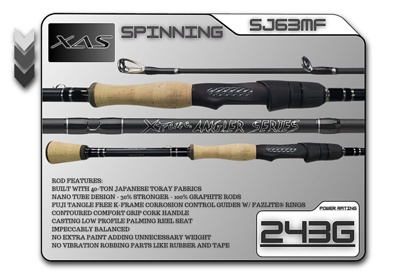 Spinning Fishing Rods Fish Xtreme Angler Series 6'3" Medium Fast Spinning Rod Fish Xtreme Angler Series Spinning Rods – Pescador Fishing Supply