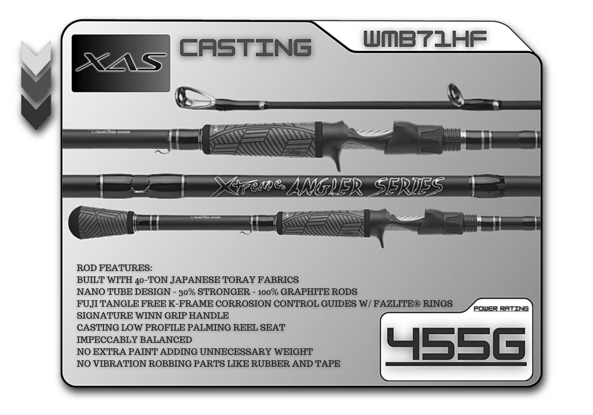 Casting Rod Fish Xtreme Angler Series 7'1" Heavy Fast Casting Rod Fish Xtreme Angler Series Casting Rods - Pescador Fishing Supply