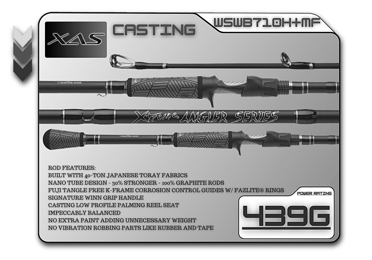 Casting Rod Fish Xtreme Angler Series 7'10" Heavy-Plus Mod-Fast Casting Rod – Swimbait & Frog Fish Xtreme Angler Series Casting Rods – Pescador Fishing Supply