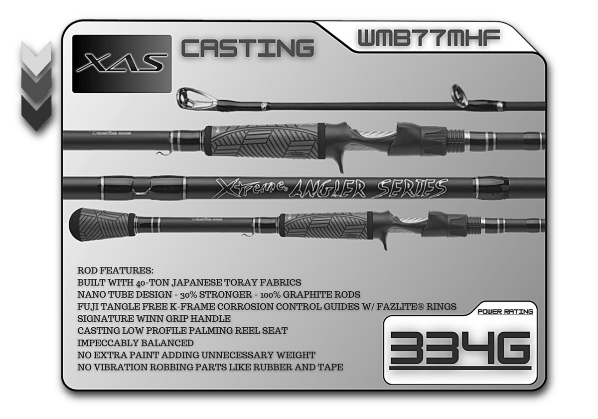 Casting Rod Fish Xtreme Angler Series 7'7" Medium-Heavy Fast Casting Rod Fish Xtreme Angler Series Casting Rods - Pescador Fishing Supply