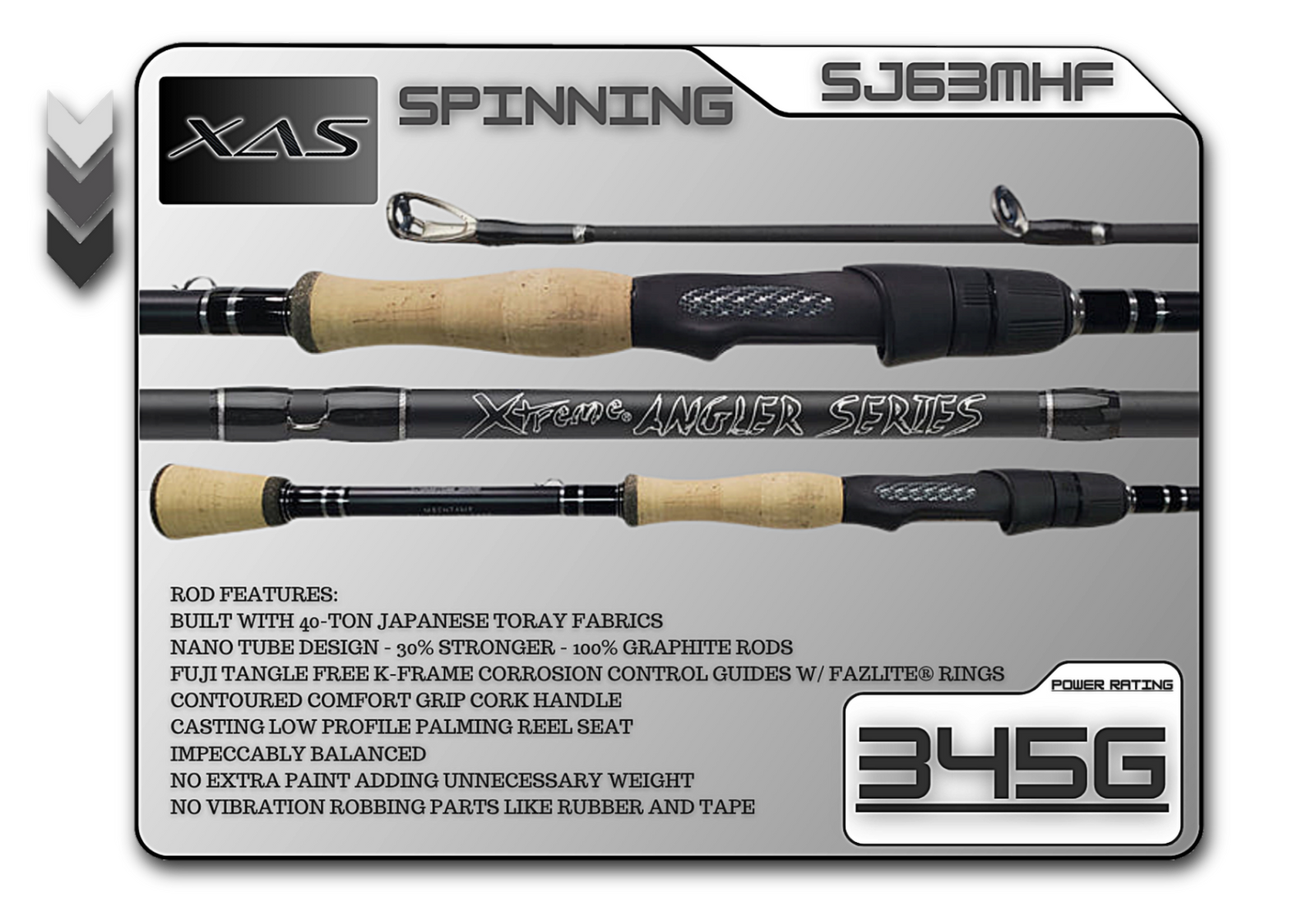 Spinning Fishing Rods Fish Xtreme Angler Series SJ63MHF 6'3" Medium Heavy Fast Spinning Rod Fish Xtreme Angler Series Spinning Rods – Pescador Fishing Supply  