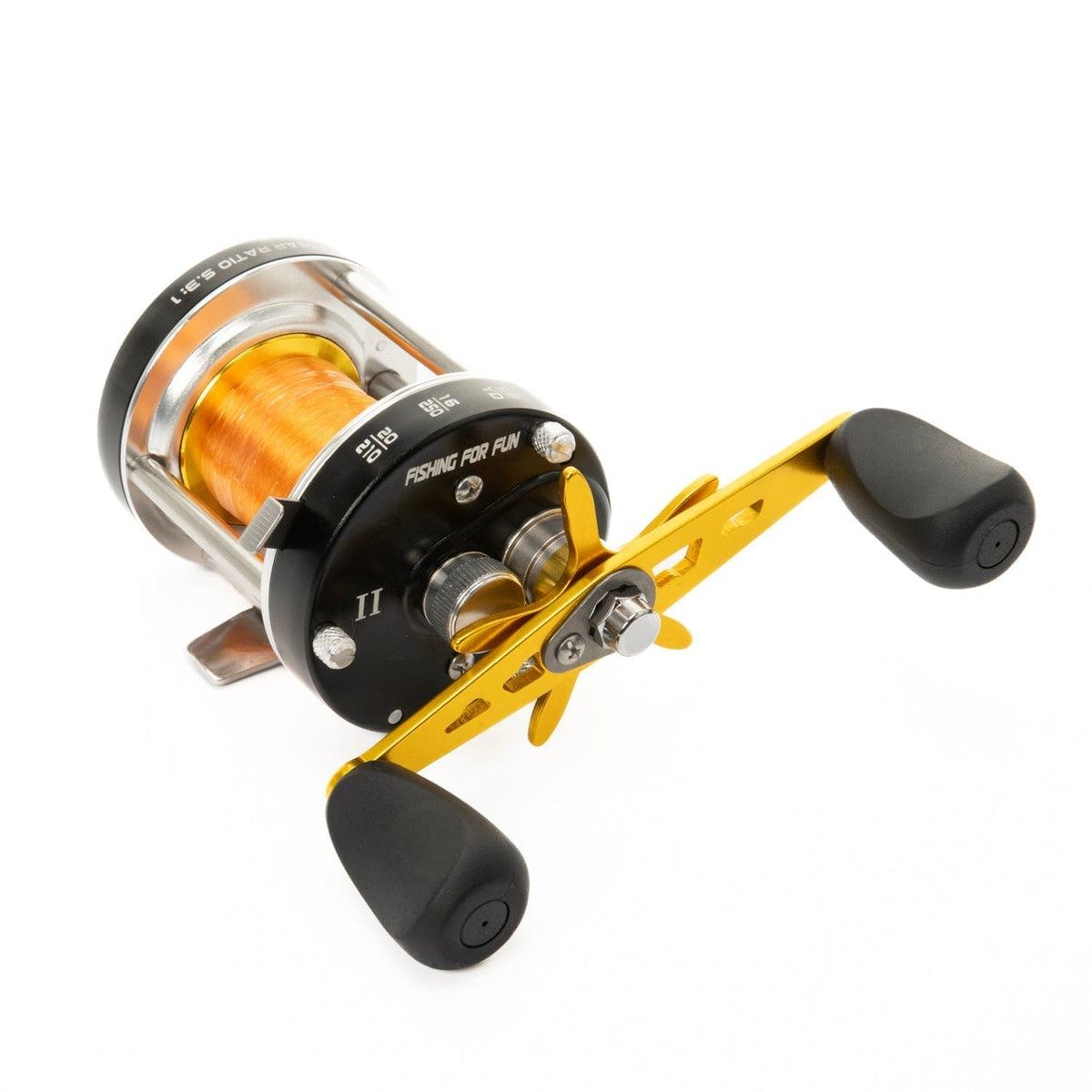 Catfish Baitcaster Reel Fishing for Fun Round Baitcaster Reel Fishing for Fun Round Baitcaster Reel