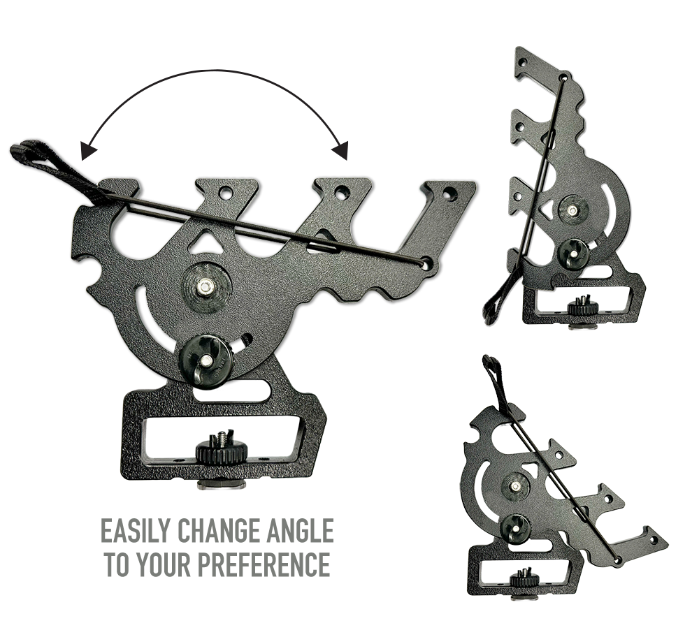 YakGadget FlexRod AnglePro 3-Rod Stager Pair | Adjustable Track-Mounted Rod Storage