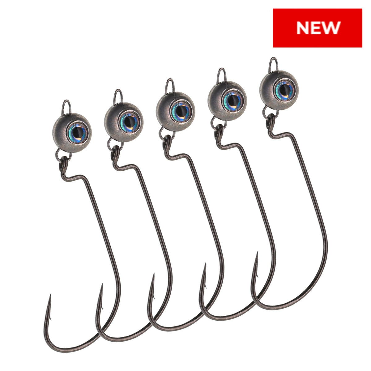 Reaction Tackle Tungsten Free Swing Jig Head 5-Pack