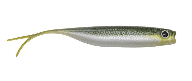 Soft Plastic G-Ratt Baits The Rocker Soft Jerkbait Green & Silver / 4" - 5pk Hover Rig Soft Jerkbait for Suspended Bass | G-Ratt Rocker