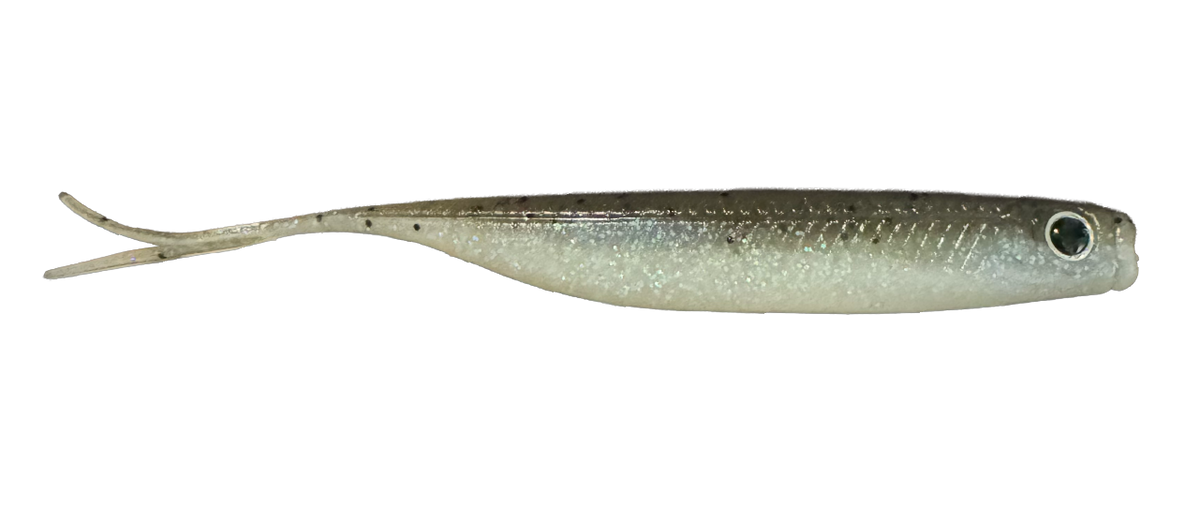 Soft Plastic G-Ratt Baits The Rocker Soft Jerkbait Sparkling Shad / 4" - 5pk Hover Rig Soft Jerkbait for Suspended Bass | G-Ratt Rocker