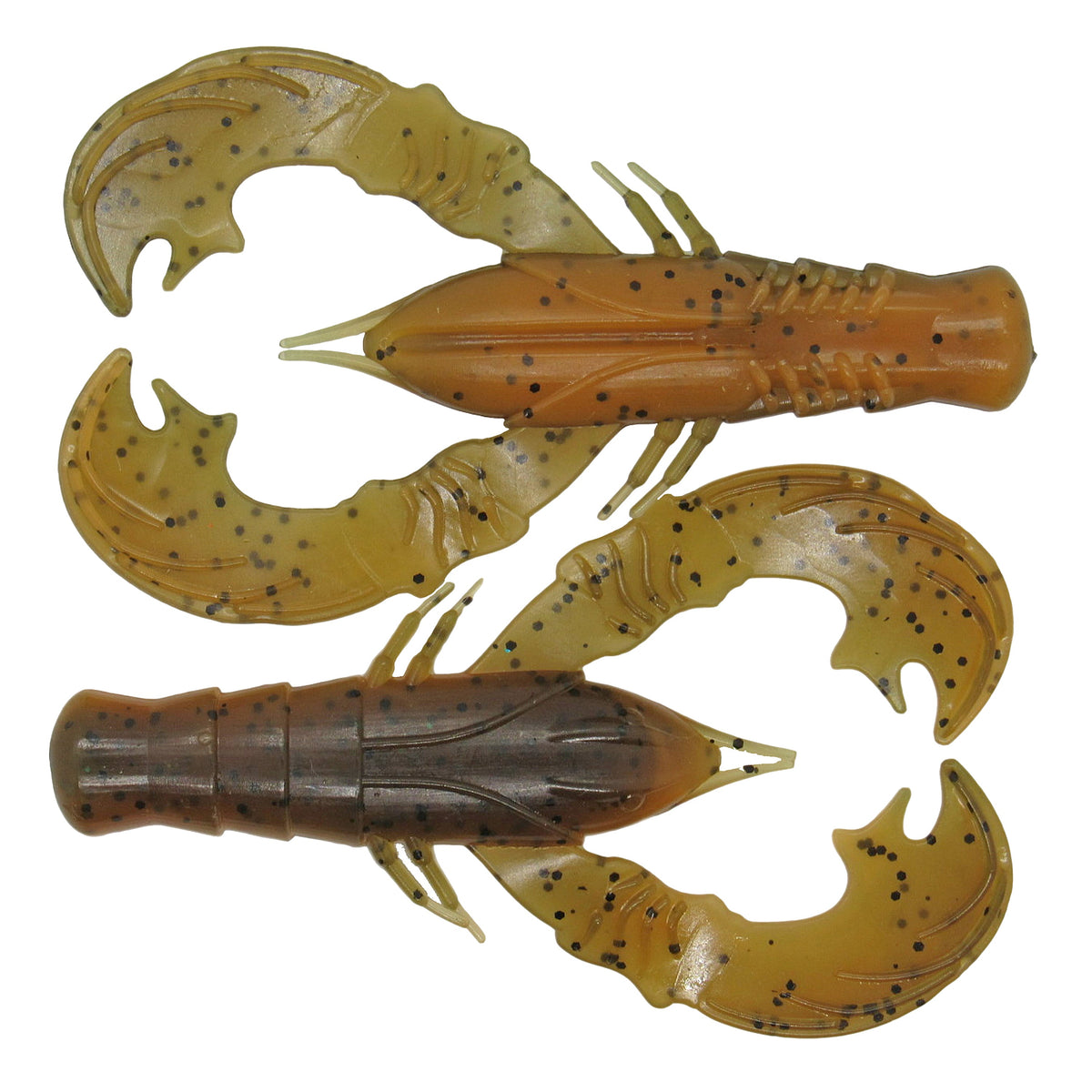 Soft Plastic GrandeBass Crush Craw 4" Swim-Craw Jig Trailer 4" Thumping Craw Bait for Bass | High-Vibration Jig Trailer Action