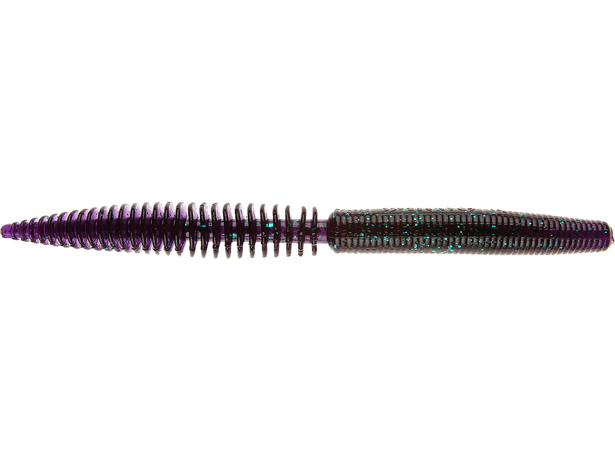Soft Plastic GrandeBass RattleSnake'O 5" Scented Stick Bait 8pk June Bug Shaky Head Stick Bait for Bass | 5" Scented Stand-Up Worm