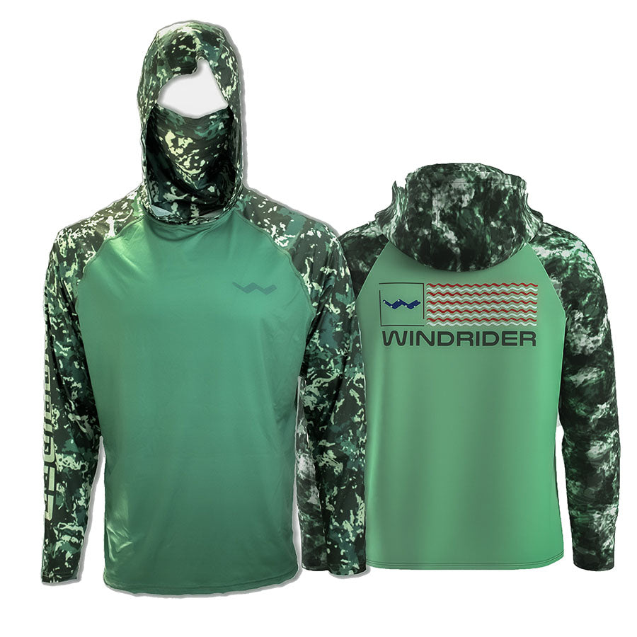WindRider Atoll Hooded Fishing Shirt with Gaiter – UPF 50+